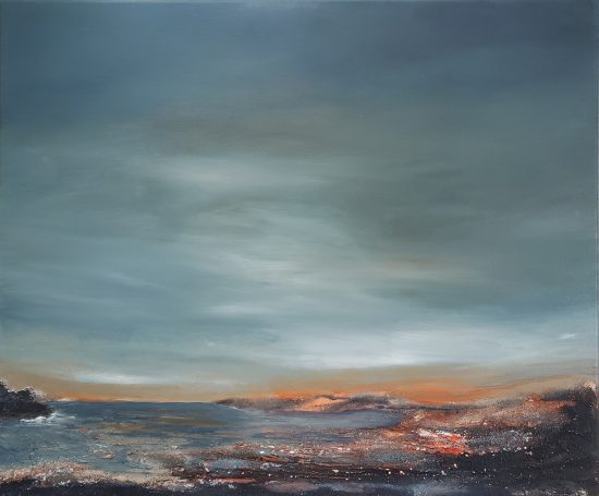 Seascape art, abstract seascape, Scotland art, atmospheric painting